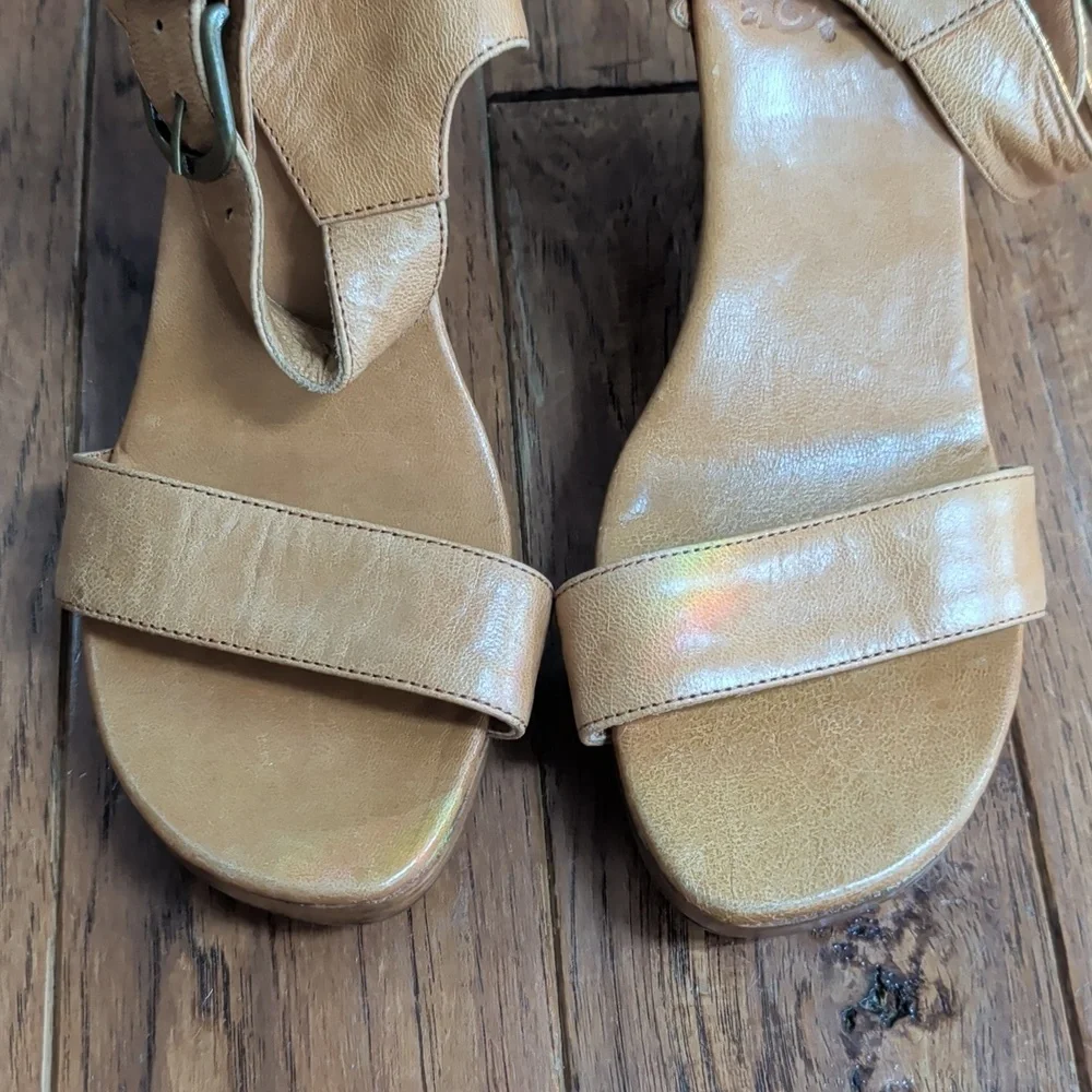 Bali ELF Dreamer Platform Tan Wedge Sandals